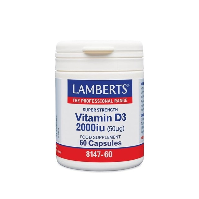 Lamberts Vitamin D3 2000iu 60 κάψουλες