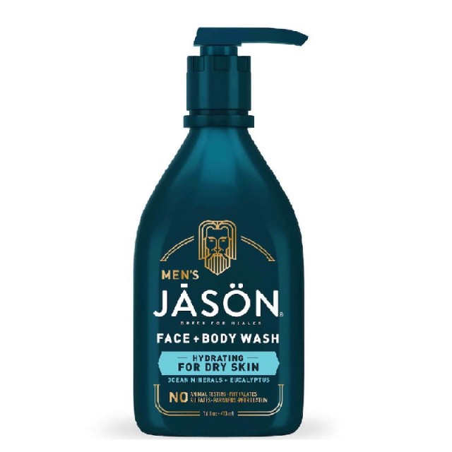 Jason Hydrating Αφρόλουτρο για Άνδρες για Πρόσωπο & Σώμα 473ml