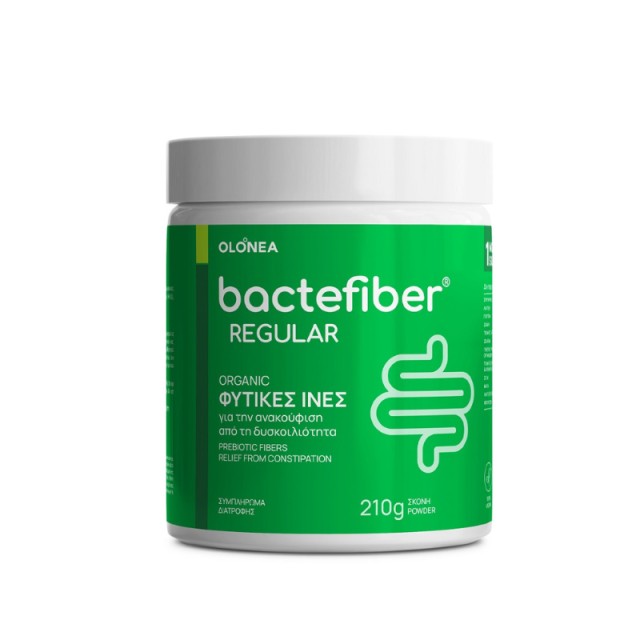 Olonea Bactefiber Regular Organic Φυτικές Ίνες για την Ανακούφιση από τη Δυσκοιλιότητα 210g