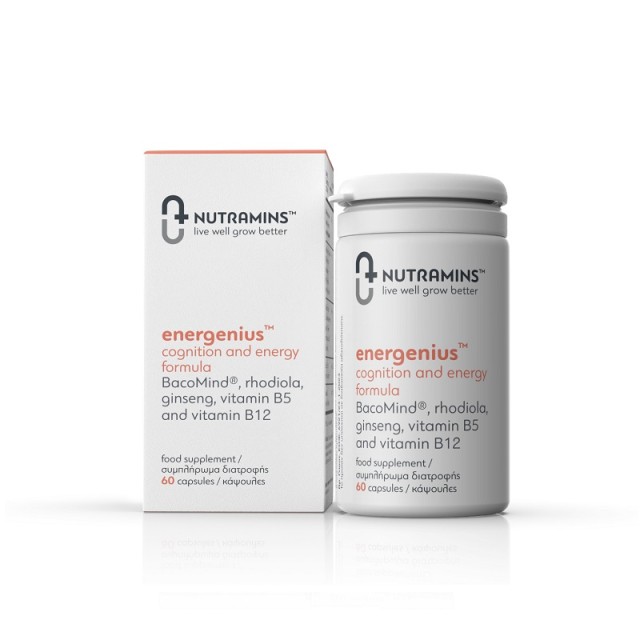 Nutramins Energeius Συμπλήρωμα Διατροφής για την Μνήμη 60 κάψουλες