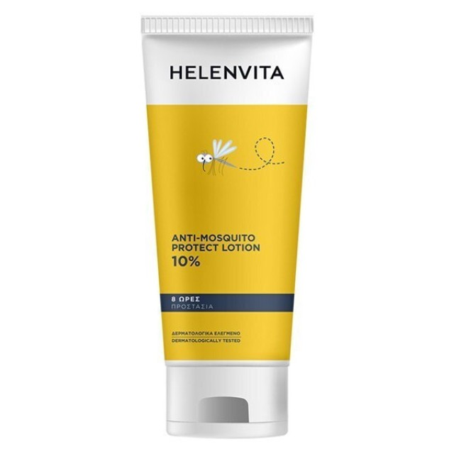 Helenvita Anti-mosquito Protect Lotion 10% Άοσμη Εντομοαπωθητική Λοσιόν Κατάλληλη για Παιδιά 200ml