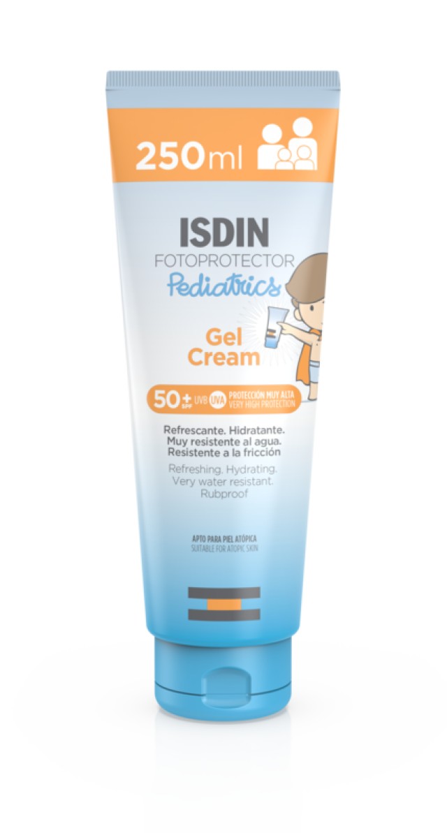 Isdin Fotoprotector Pediatrics Gel Cream SPF 50+_ Αντηλιακή Κρέμα σώματος σε μορφή Τζελ κατάλληλη για παιδιά  250 ml