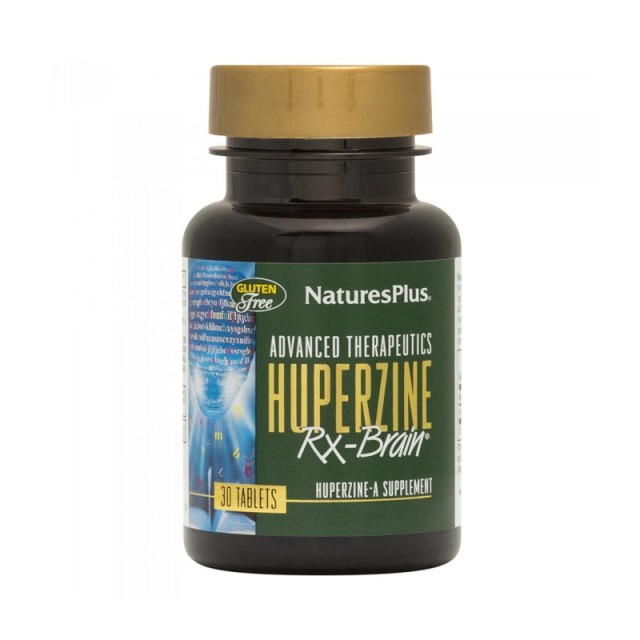 Natures Plus Huperzine Rx Brain Συμπλήρωμα για την Μνήμη 30 ταμπλέτες