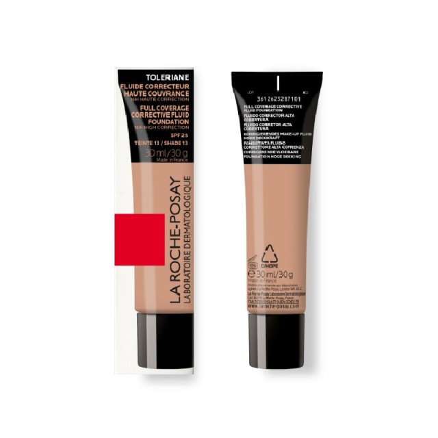 La Roche-Posay Toleriane Full Coverage Corrective Fluid Foundation No.13 για Άμεση & Πολύ Υψηλή Κάλυψη 30ml