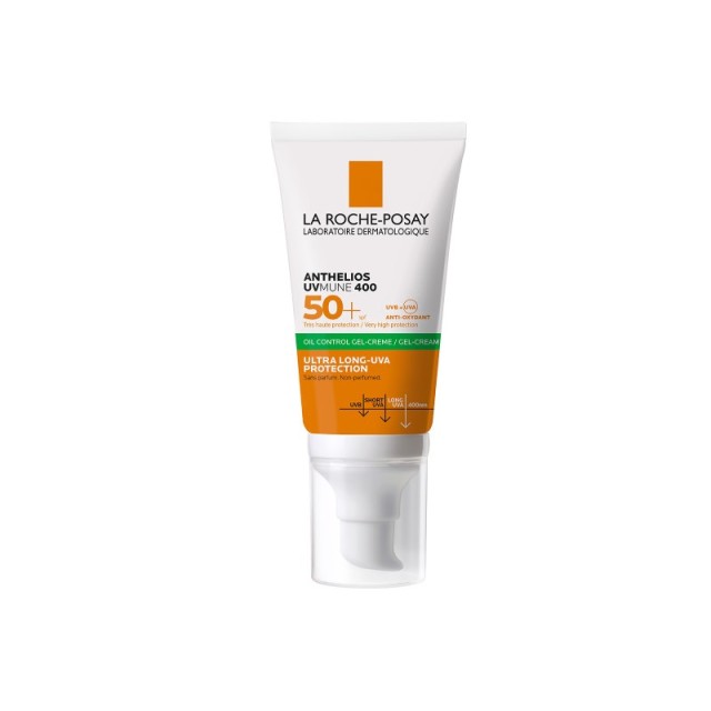 La Roche-Posay Anthelios UVMUNE 400 Oil Control Gel Cream SPF50+ Αντηλιακή Κρέμα Προσώπου για Ματ Αποτέλεσμα 50ml