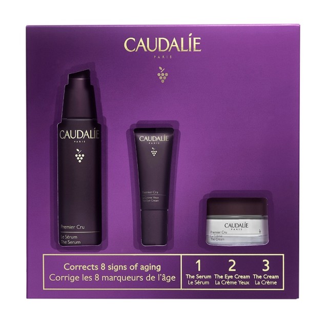 Caudalie Promo Pack Premier Cru The Serum 30ml + Eye cream 5ml + The Cream 15ml