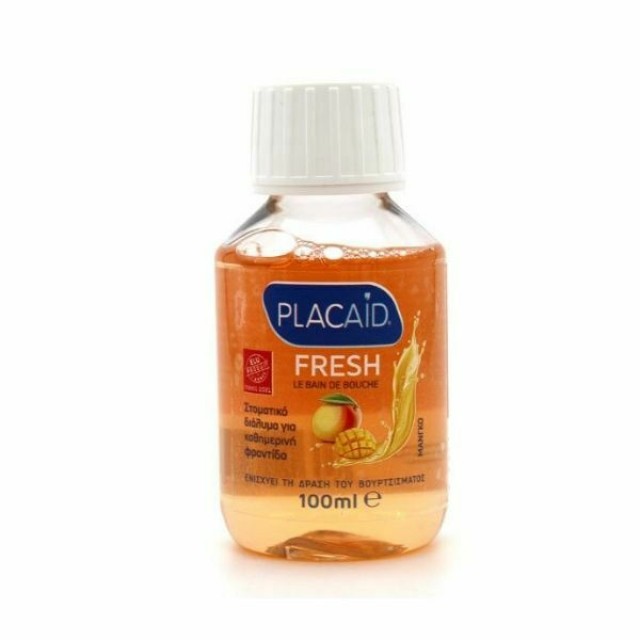 Plac Aid Στοματικό Διάλυμα Με Μάνγκο Travel Size 100ml