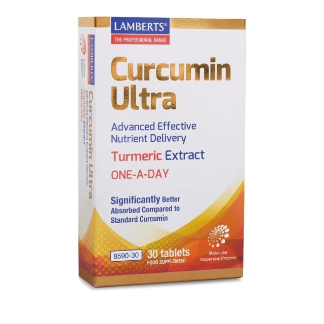 Lamberts Curcumin Ultra Κουρκουμίνη με Αντιφλεφμονώδη Δράση για τις Αρθρώσεις, 30tabs