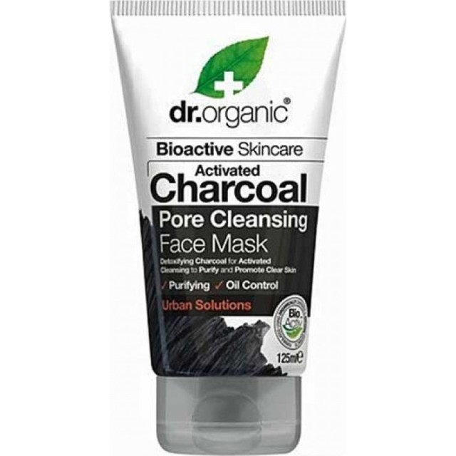 Dr.Organic Charcoal Face Mask Μάσκα Προσώπου με Ενεργό Άνθρακα, 125ml