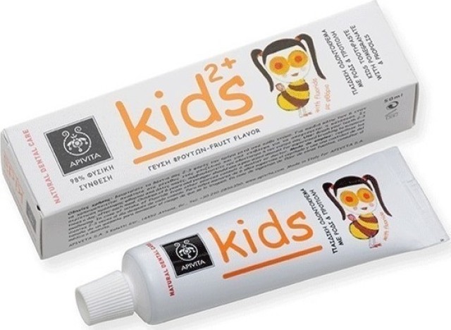 Apivita Παιδική Οδοντόκρεμα kids2+ με ρόδι & πρόπολη 50ml