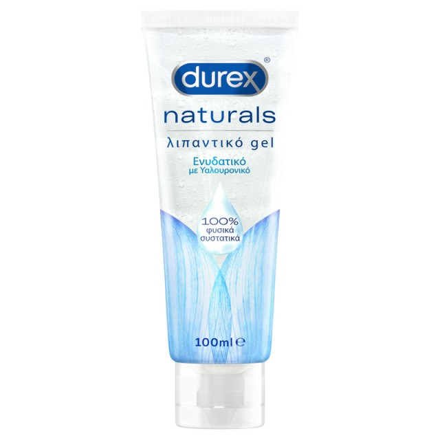 Durex Naturals Ενυδατικό Λιπαντικό Gel με 100% Φυσικά Συστατικά & Υαλουρονικό Οξύ - 100ml