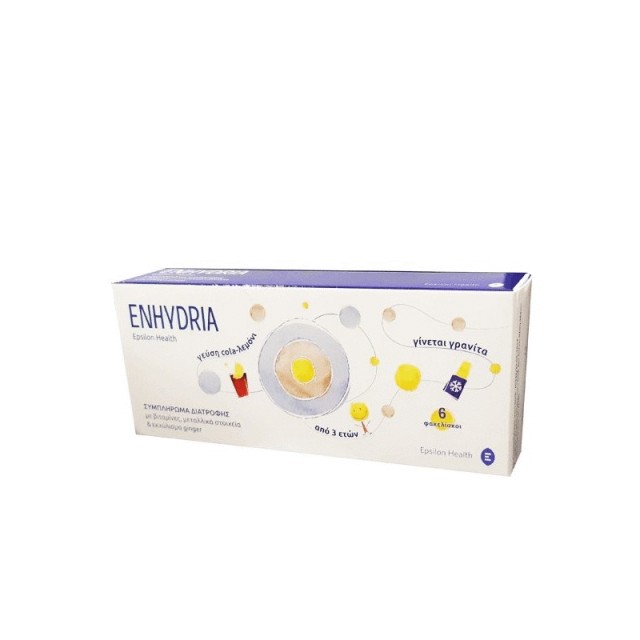 Epsilon Health Enhydria Αναπλήρωση Ηλεκτρολυτών Κατά Tης Ναυτίας & Tου Εμετού 6 φακελίσκοι x 15ml