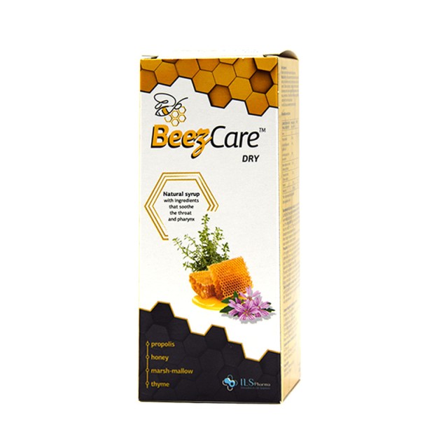 Beezcare Dry Φυτικό Σιρόπι για τον Ερεθισμένο Λαιμό και την Φυσιολογική Λειτουργία του Ανοσοποιητικού Συστήματος 140ml.