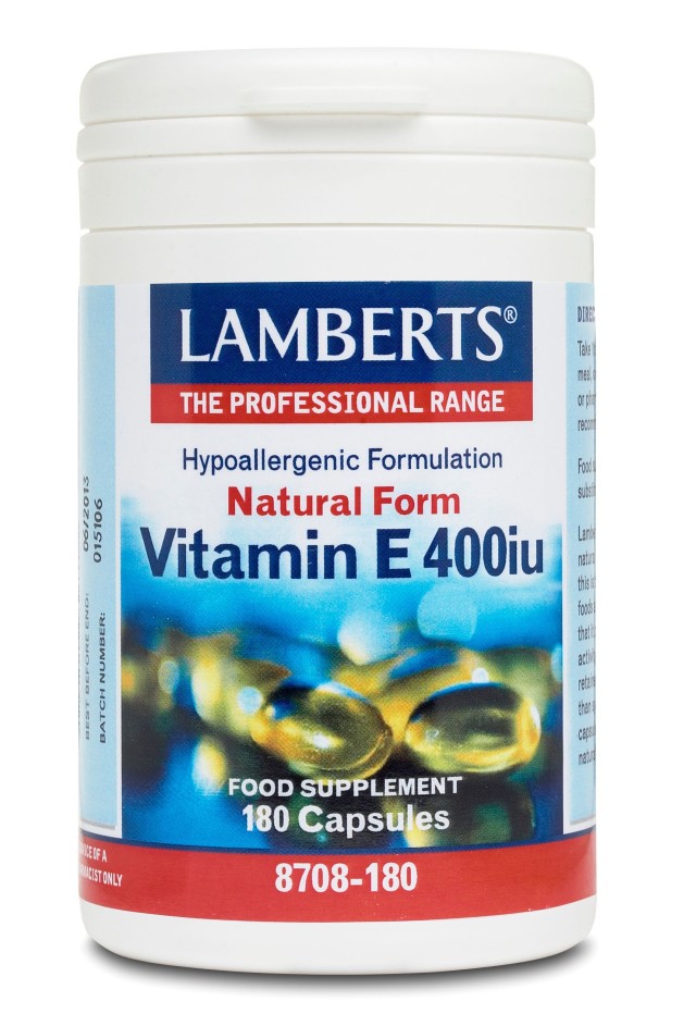 LAMBERTS VITAMIN E 400iu NATURAL FORM 180 CAPS