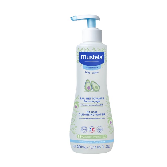 Mustela No Rinse Cleansing Water Νερό Καθαρισμού για Πρόσωπο & Περιοχή της Πάνας 300ml