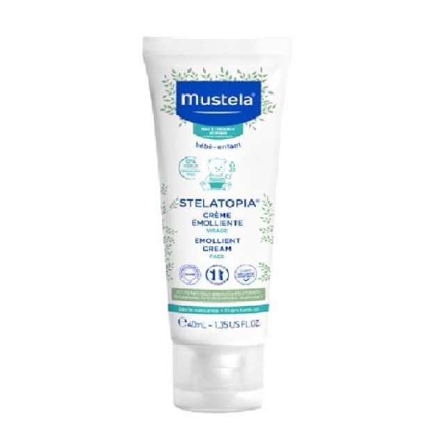 Mustela Stelatopia Emollient Face Cream Μαλακτική Κρέμα Προσώπου, 40ml