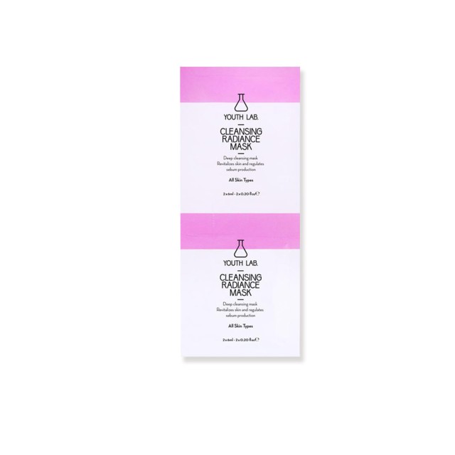 Youth Lab Cleansing Radiance Mask, Μάσκα Καθαρισμού και Λάμψης 2x6ml