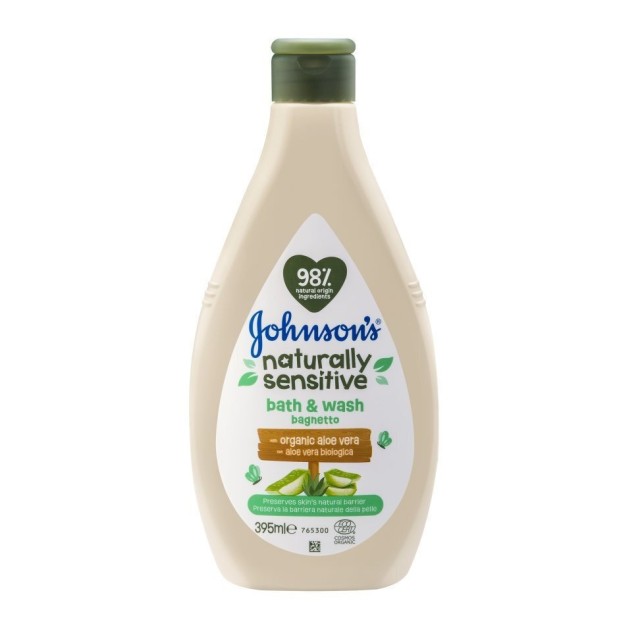 Johnsons Baby Aloe Vera Naturally Sensitive Bath & Wash 400ml