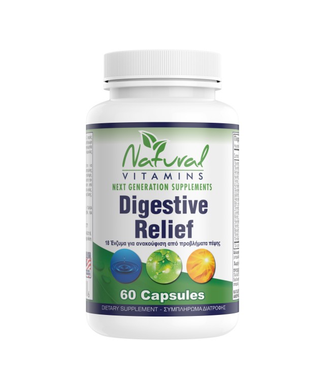 Natural Vitamins Digestive Relief 60caps