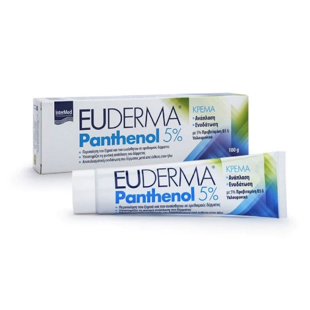 Intermed Euderma Panthenol 5%  Ενυδατική κρέμα για Ανάπλαση 100g