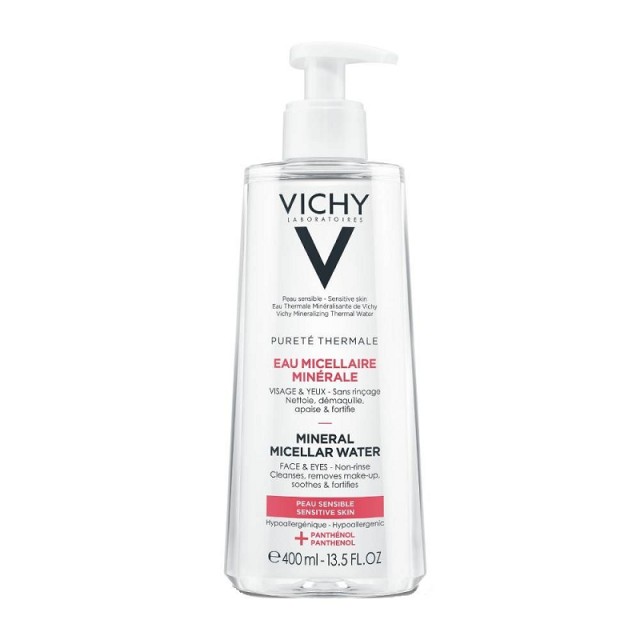 Vichy Purete Thermale Mineral Micellar Water Καθαριστικό Νερό Ντεμακιγιάζ για Ευαίσθητη Επιδερμίδα 400ml