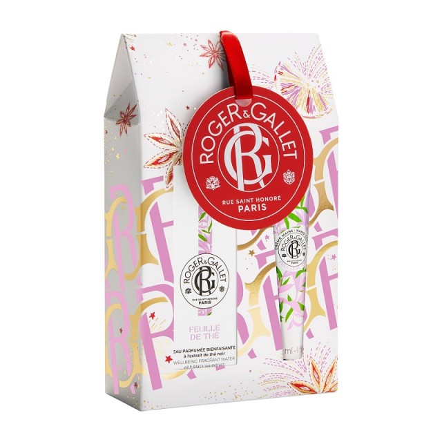 Roger&Gallet Promo Pack Feuille de Thé Eau Parfumée Bienfaisante Εορταστικό Set Γυναικείο Άρωμα 30ml & Κρέμα Χεριών 30ml