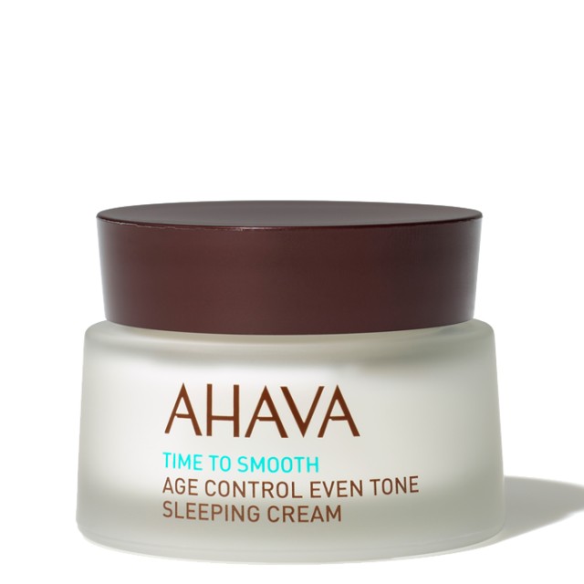 Ahava Age Control Even Tone Sleeping Cream Ενυδατική Κρέμα για Λάμψη και Ομοιόμορφο Τόνο Επιδερμίδας 50ml