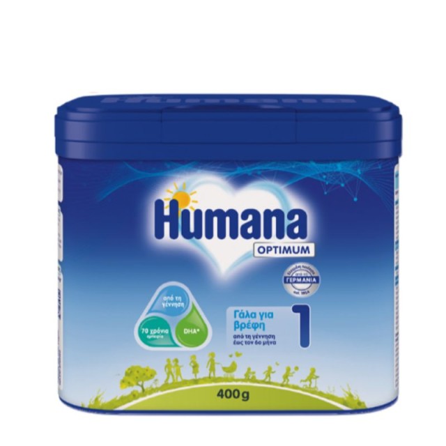 Humana Optimum 1  Γάλα Για Βρέφη 400gr