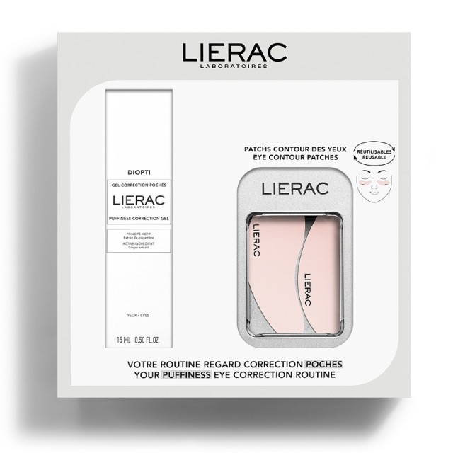 Lierac Diopti Promo Pack Gel Διόρθωσης για τις Σακούλες 15ml & Επαναχρησιμοποιούμενα Patches Ματιών 1 ζεύγος