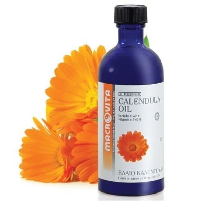 Macrovita Cold Pressed Calendula Oil, Έλαιο Καλέντουλας σε Φυσικά Λάδια 100ml.