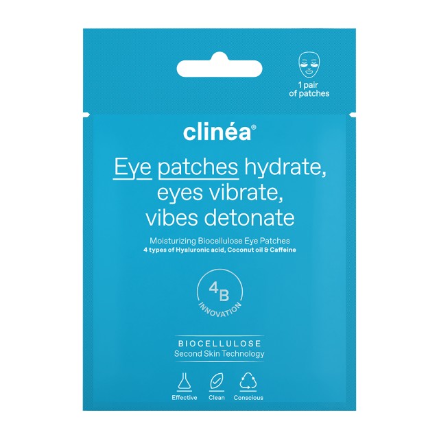 Clinéa Ενυδατικά Patches Ματιών Moisturizing Biocellulose Eye Patches 1 ζευγάρι