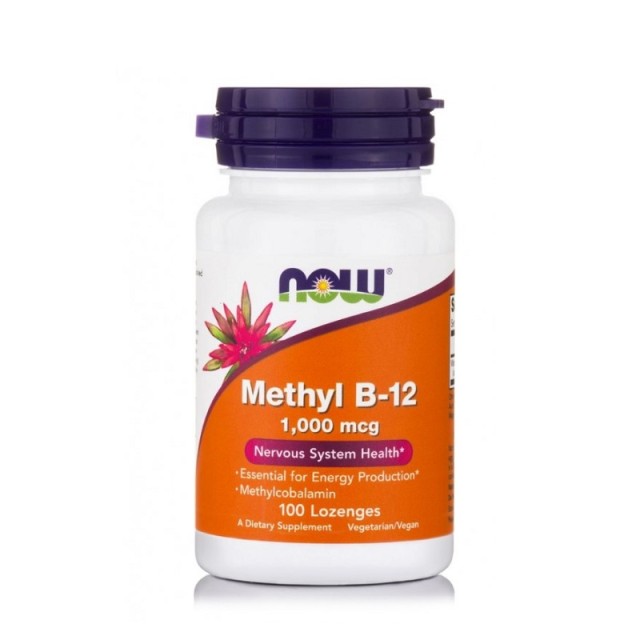 Now Methyl B-12 1000mcg Methylcobalamin 100 υπογλώσσια δισκία