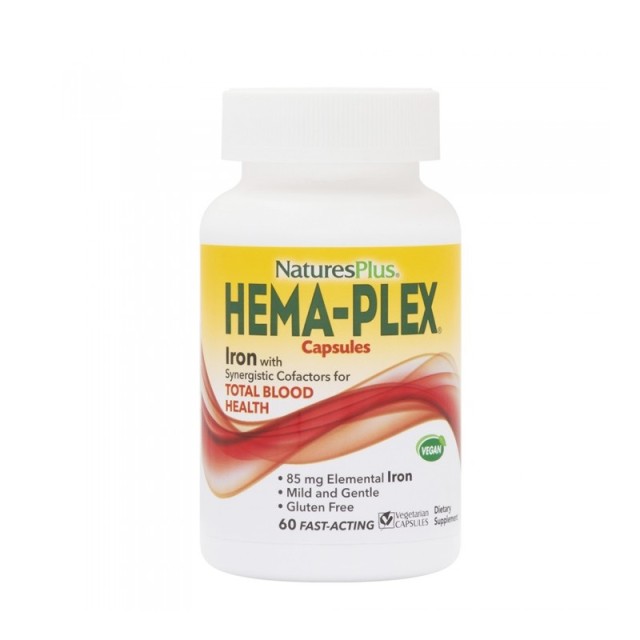 Natures Plus Hema-Plex Iron with Synergistic Factors 60 κάψουλες