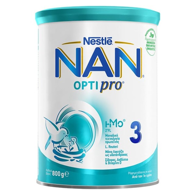 Nestle NAN 3 OptiPro Γάλα σε Σκόνη 1-3 Χρόνο Ζωής 800gr