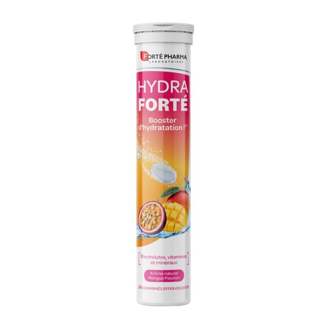 Forte Pharma Hydra Forte Ηλεκτρολύτες με Γεύση Mango–Passion Fruit 24 αναβράζοντα δισκία