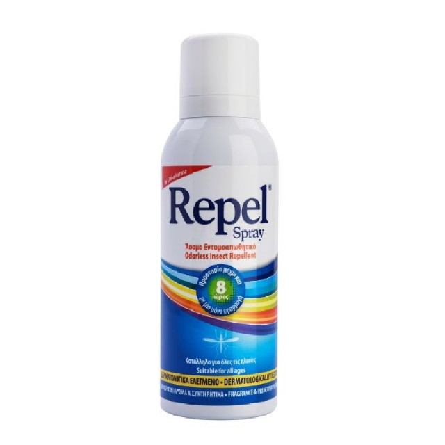 Repel Spray Άοσμο Εντομοαπωθητικό ιδανικό για μικρούς & μεγάλους 100ml