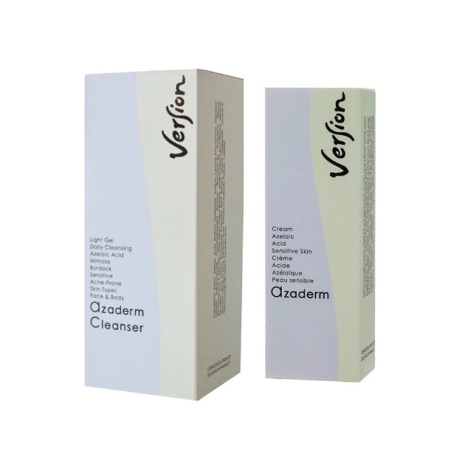 Version Set Azaderm Cleanser 200ml + Δώρο Azaderm Cream 30ml