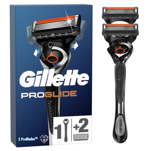 Gillette ProGlide Ξυριστική Μηχανή Με 2 Ανταλλακτικές Κεφαλές