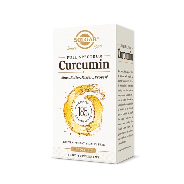 Solgar Full Spectrum Curcumin 30 μαλακές κάψουλες