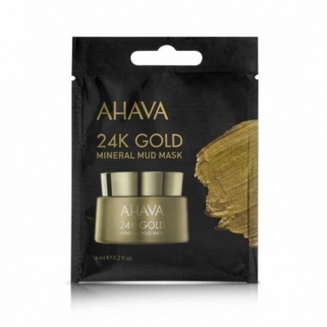 Ahava 24K Gold Mineral Mud Mask Μάσκα Ενυδατική, Τονωτική Προσώπου 6ml