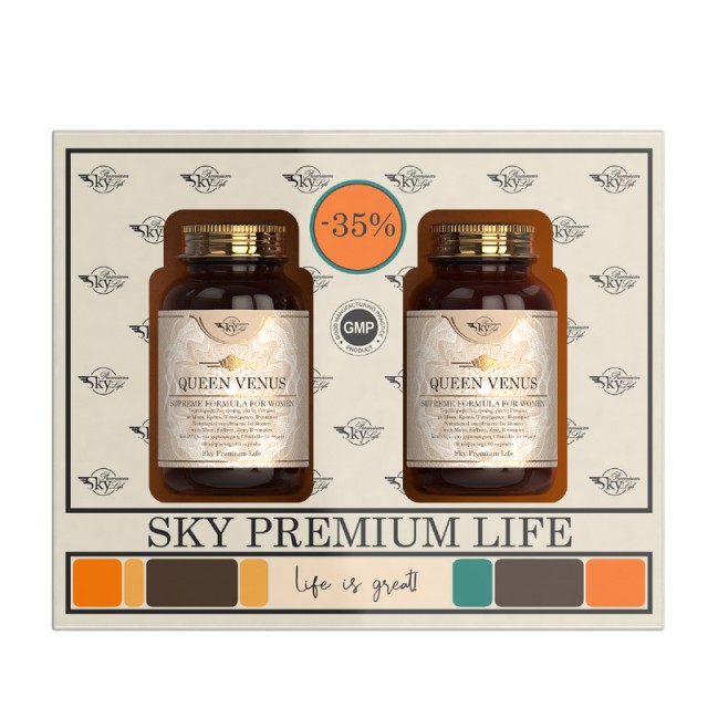 Sky Premium Life Promo Pack Queen Venus Συμπλήρωμα Διατροφής για τις Γυναίκες 2x60 κάψουλες