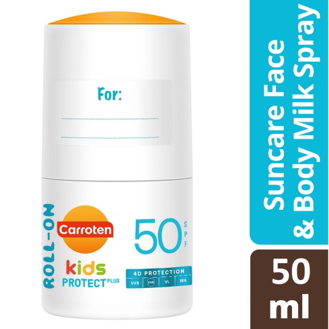 Carroten Kids Protect Roll-On SPF50+ Παιδικό Αντηλιακό Γαλάκτωμα σε Μορφή Roll-On 50ml