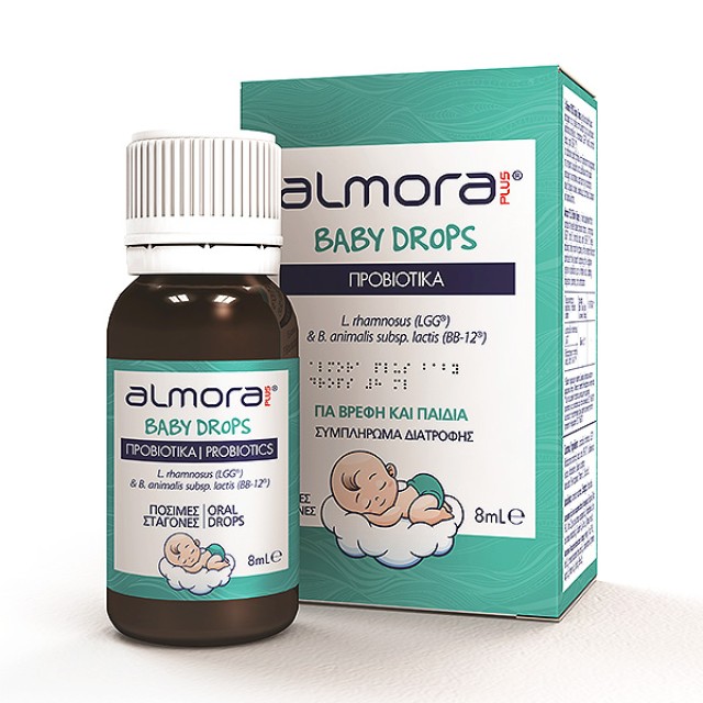 Elpen Almora Plus Baby Drops Βρεφικά Προβιοτικά 8ml