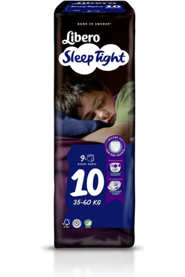 Libero Sleep Tight Πάνες Βρακάκι Νο 10 (35-60Kg), 9 τμχ