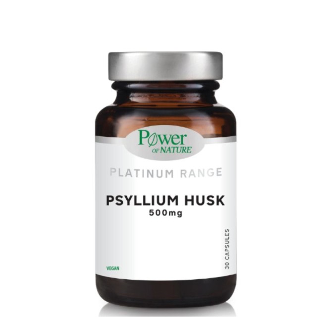 Power Of Nature Platinum Range Psyllium Husk 500mg 30 κάψουλες