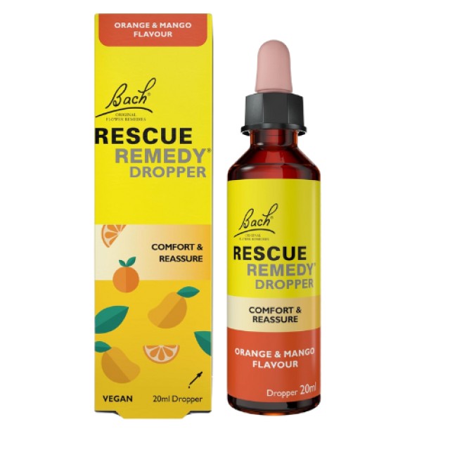 Power Health Bach Rescue Remedy Dropper με Γεύση Πορτοκάλι & Μάνγκο 20ml