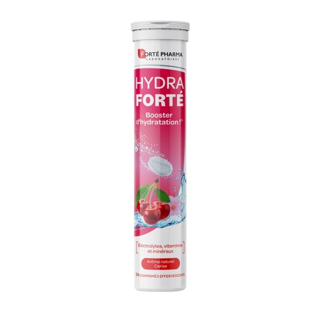 Forte Pharma Hydra Forte Ηλεκτρολύτες με Γεύση Κεράσι 24 αναβράζοντα δισκία