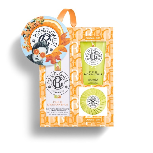 Roger&Gallet Promo Pack Eau Parfumée Bienfaisante Fleur dOsmanthus Γυναικείο Άρωμα 100ml + Δώρο Σαπούνι 50g & Αφρόλουτρο 50ml