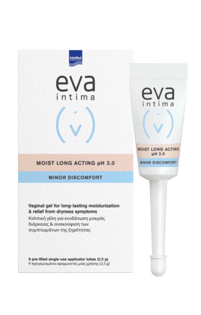 Intermed Eva intima Moist Long Acting pH 3.0 2.5gr x 9τμχ