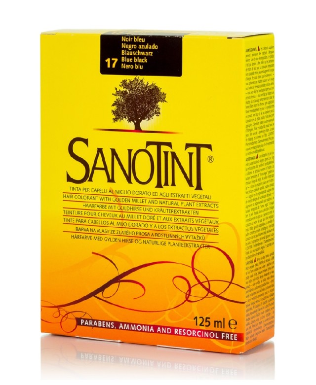 Sanotint Βαφή Μαλλιών Classic No17 Mαύρο Μπλε 125ml